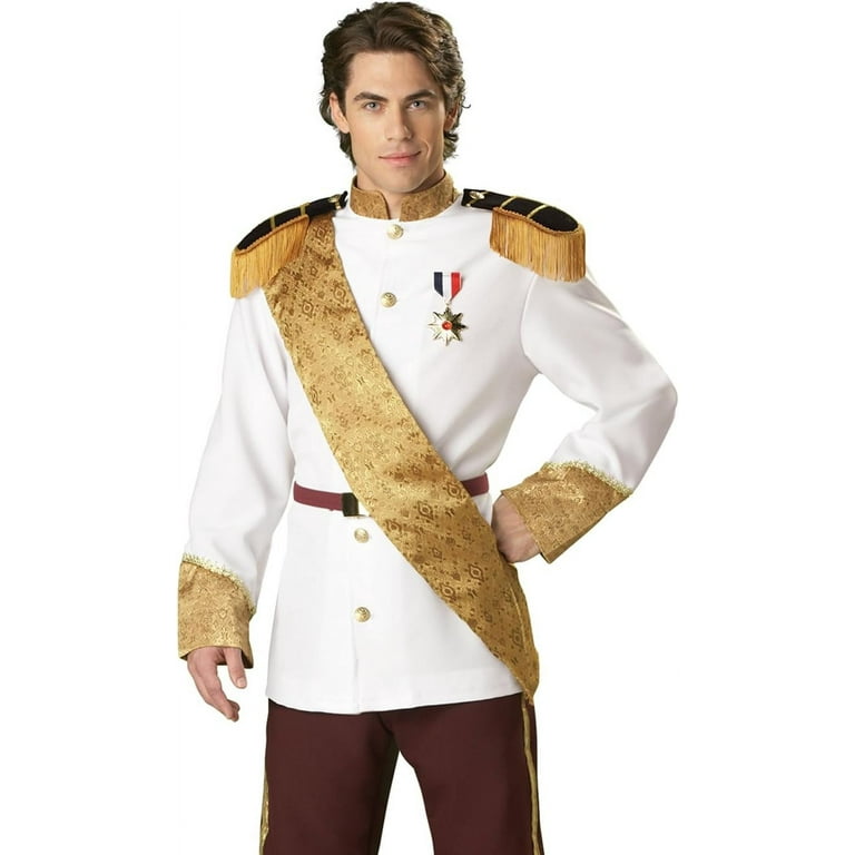 Prince Charming Jacket White Mens Costume Prince Charming Jacket White Mens Costume