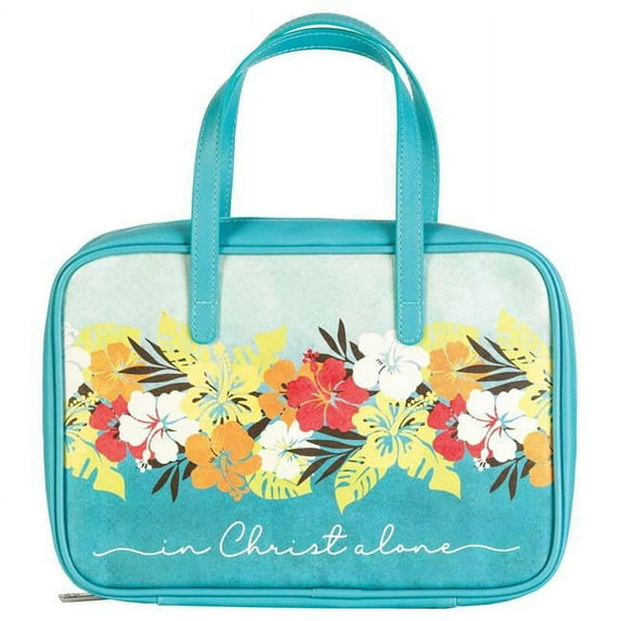 White Dove Designs 213006 In Christ Alone - Hawaii Floral Bible Cover, Large