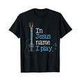 thumbnail image 1 of In Christ Name i Play Guitar - Christian Guitar Player T-Shirt, 1 of 5