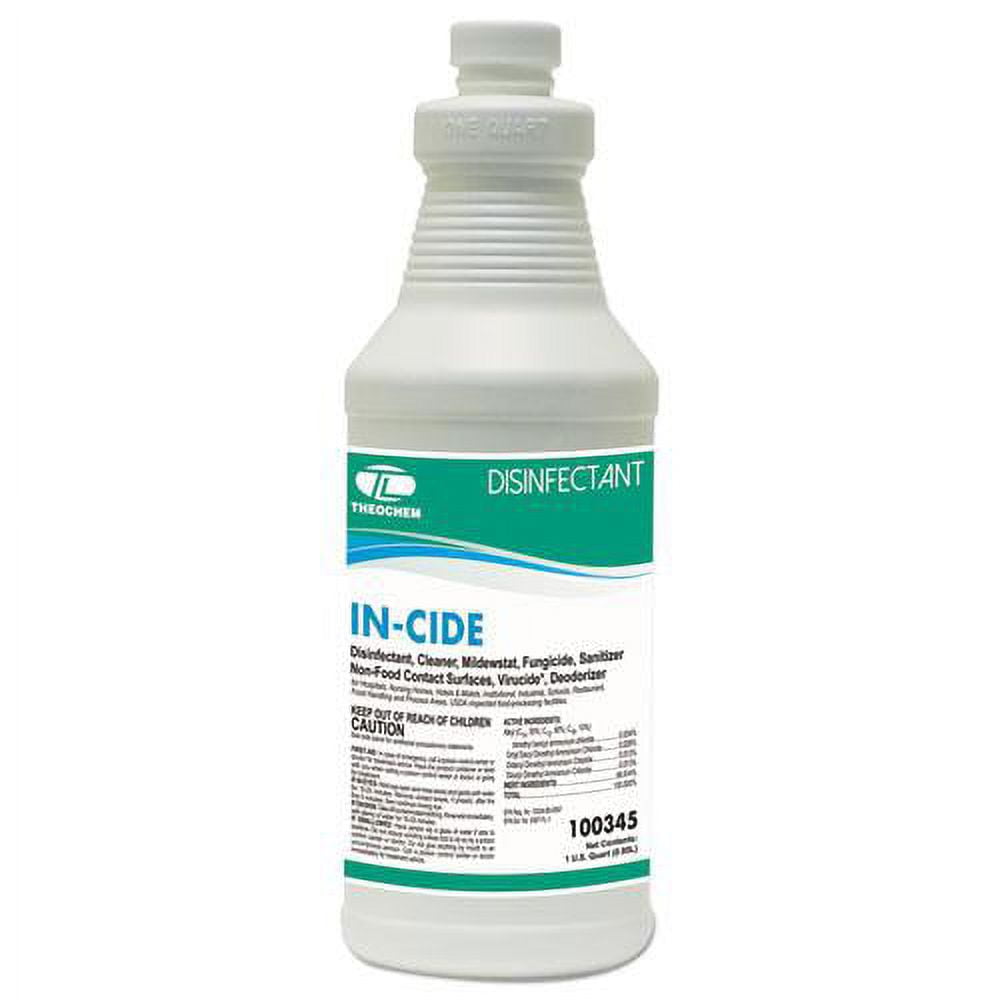 In-Cide RTU disinfctnt, 32 oz Bottle, Fresh, 12/Carton