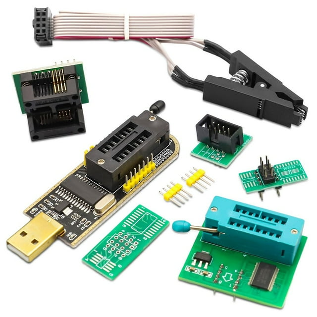 In Circuit Programming Tool Set Featuring For Ch341A And For Soic8 Clip ...