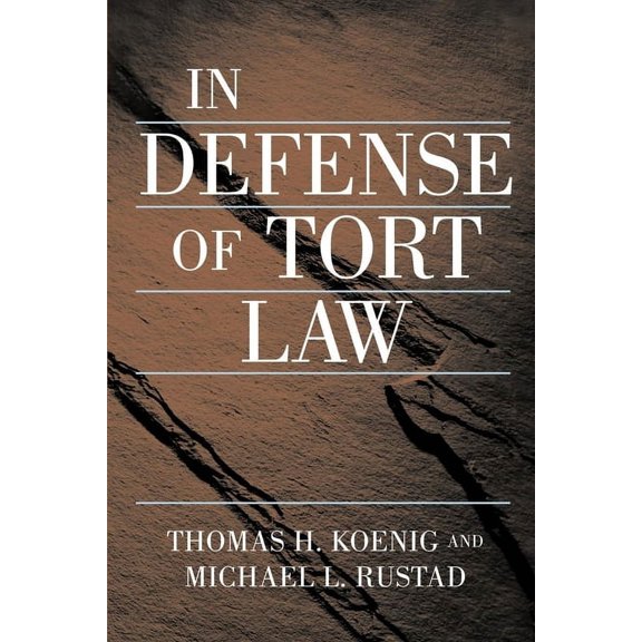 In Defense of Tort Law, (Paperback)