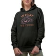 thumbnail image 1 of In Dolly We Trust, Funny Country Themed Quote Merch Gift, Black Hooded Sweatshirt or Hoodie, Small, 1 of 5