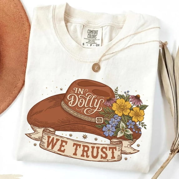 In Dolly We Trust Vintage Graphic Shirt, Retro Country Music T Shirt, Dollywood Shirt, Dolly Toddler Tee