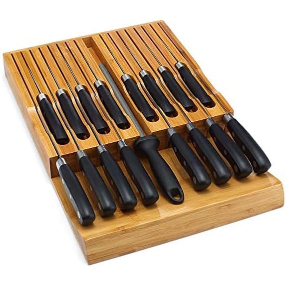 Inspiring In Drawer Knife Block With Knives Pictures