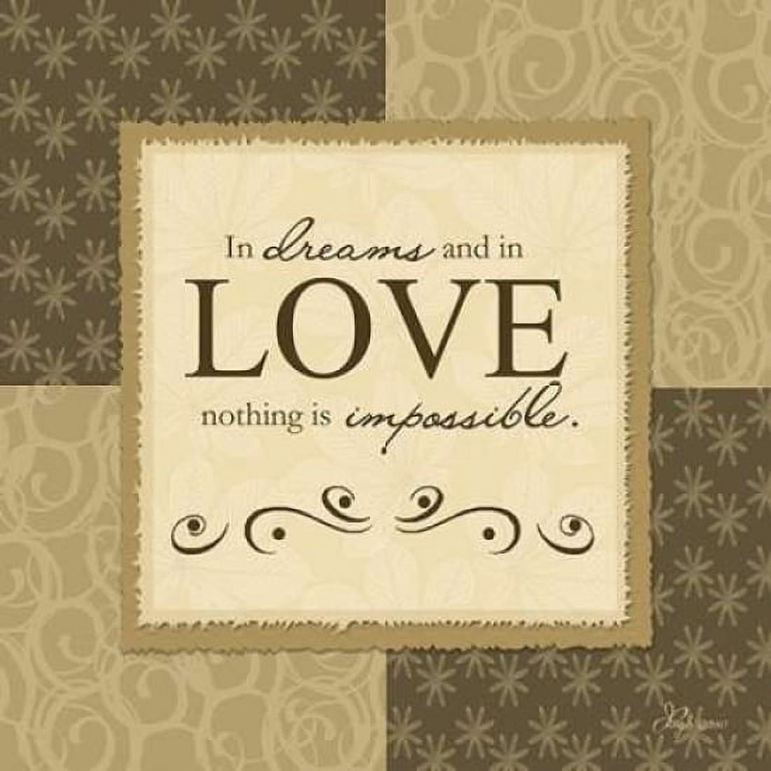 In Dreams and In Love Canvas Art - Jennifer Pugh (24 x 24)