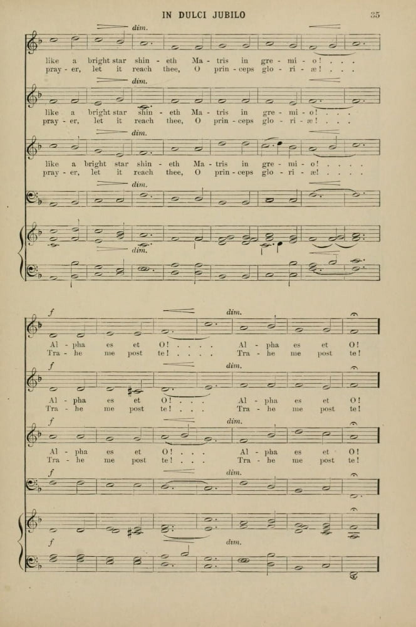 In Dulci Jubilo 2 Christmas Carols & Hymns 1910 Canvas Art - (18 x 24)
