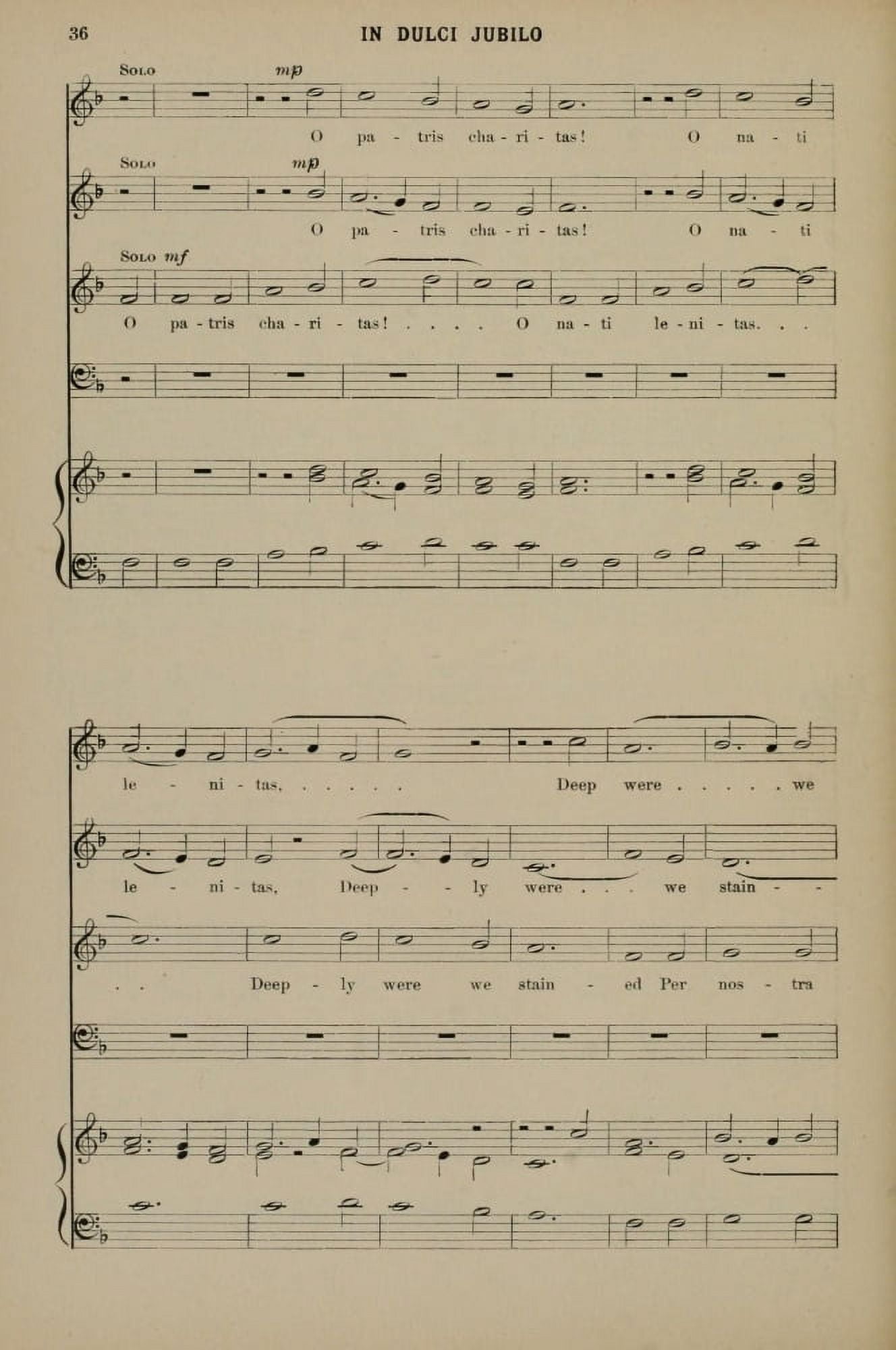 In Dulci Jubilo 3 Christmas Carols & Hymns 1910 Canvas Art - (24 x 36)
