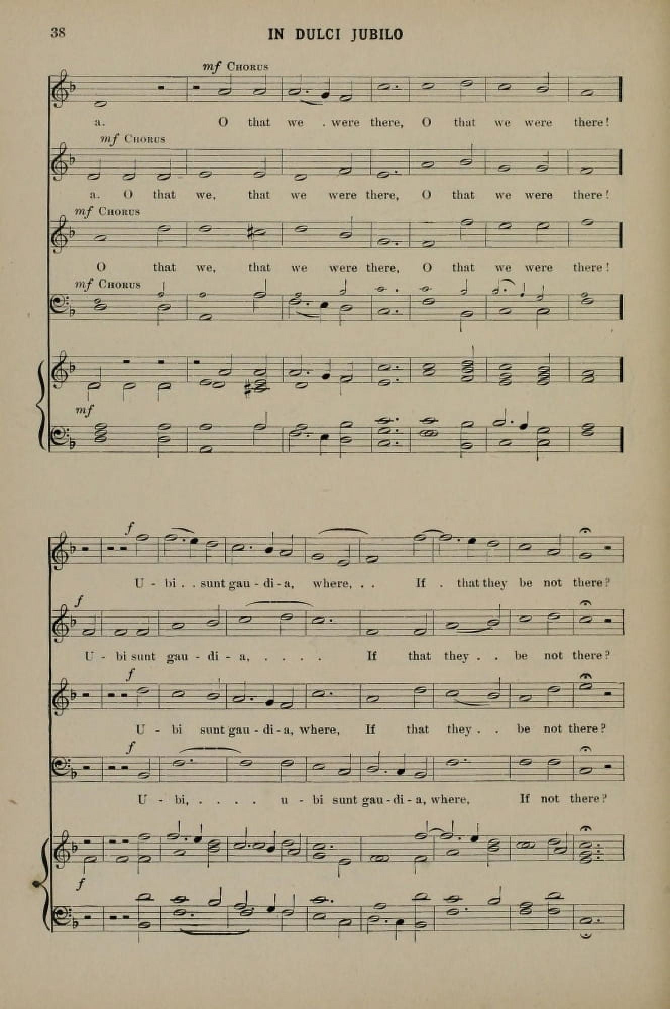 In Dulci Jubilo 5 Christmas Carols & Hymns 1910 Canvas Art - (18 x 24)