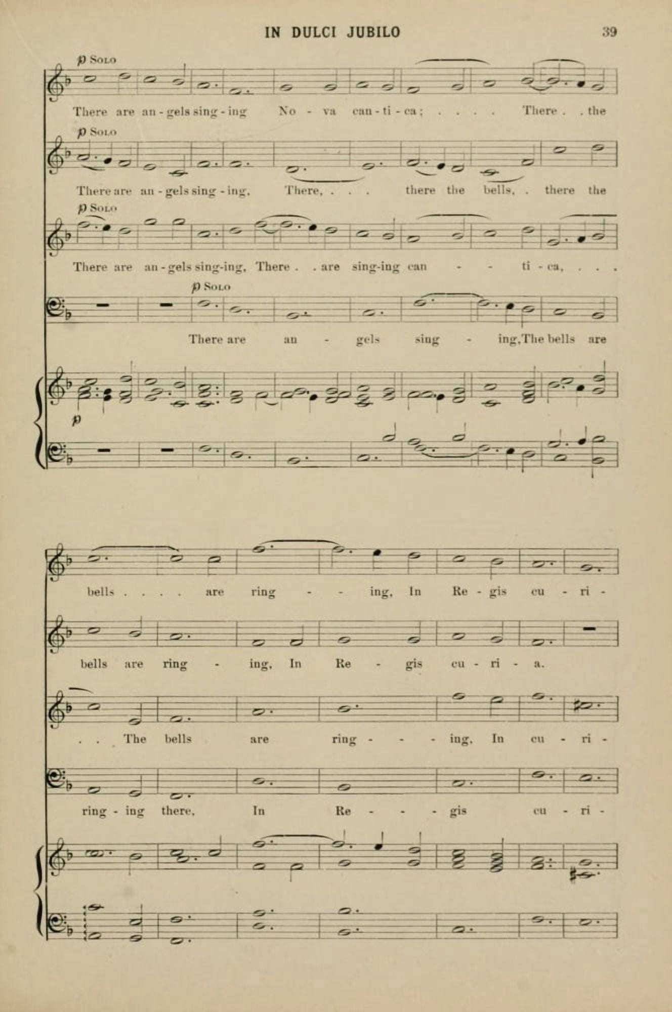 In Dulci Jubilo 6 Christmas Carols & Hymns 1910 Canvas Art - (18 x 24)