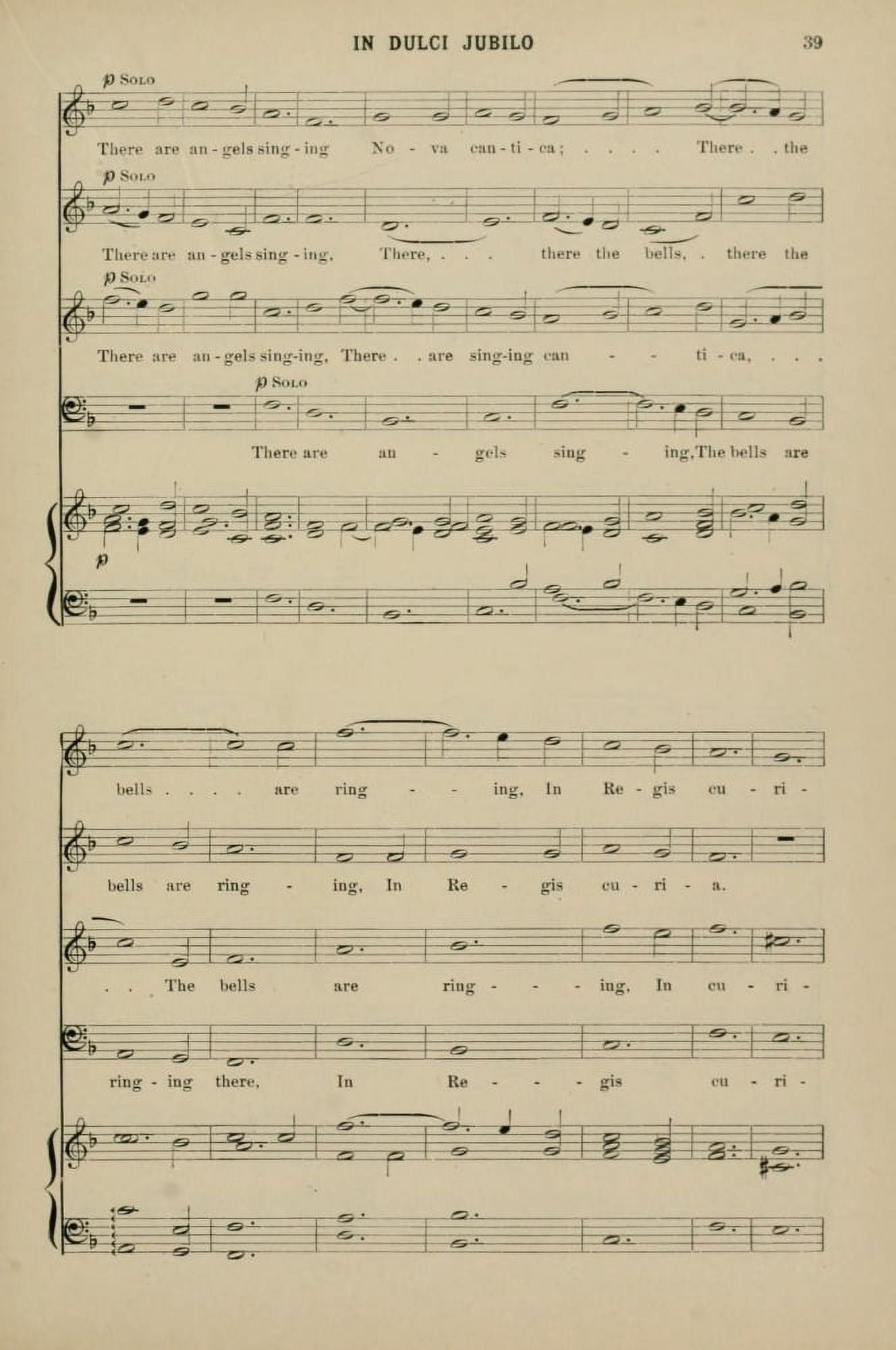 In Dulci Jubilo 6 Christmas Carols & Hymns 1910 Canvas Art - (24 x 36)
