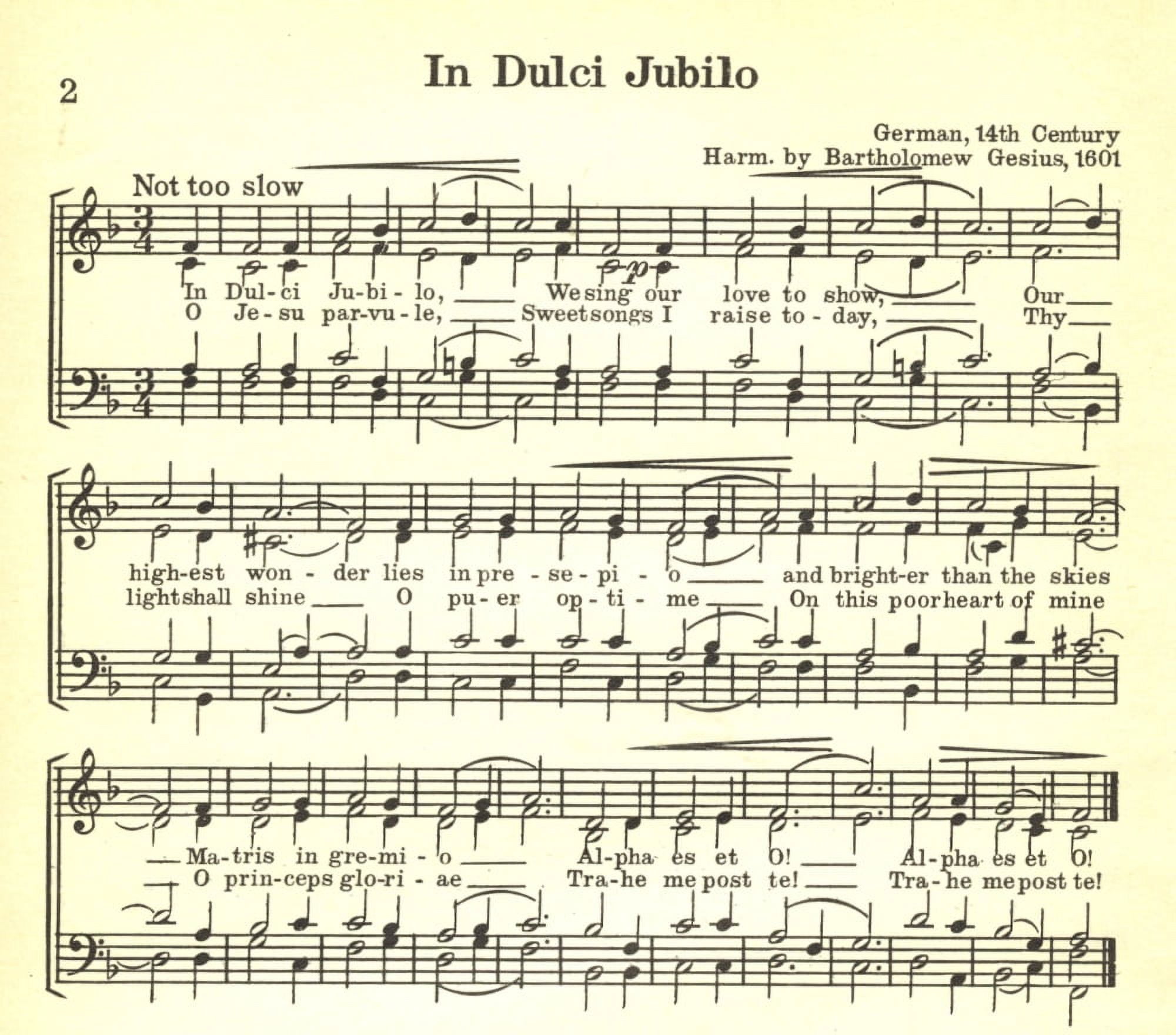 In Dulci Jubilo NoÔø?ls A Collection of Christmas Carols 1932 Canvas Art - (24 x 36)