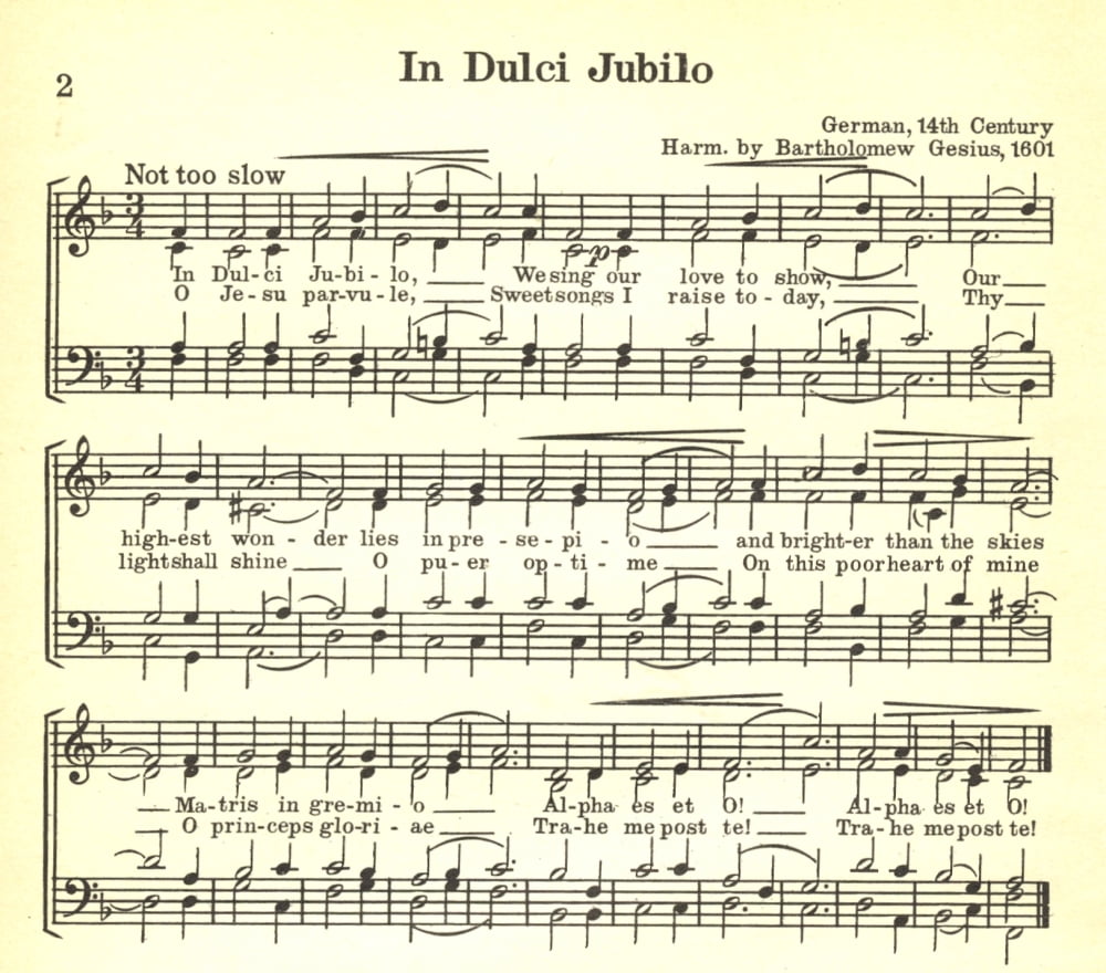 In Dulci Jubilo No???ls A Collection of Christmas Carols 1932 Canvas Art - (18 x 24)