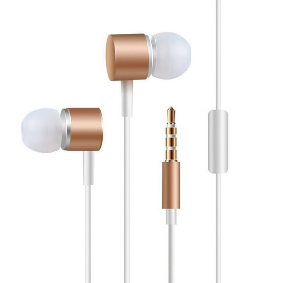 In-Ear Candy Earbuds - 3.5mm Wired Subwoofer Stereo Headphones, Bass Gaming Ear Buds with 1.1m Cable for Phone PC