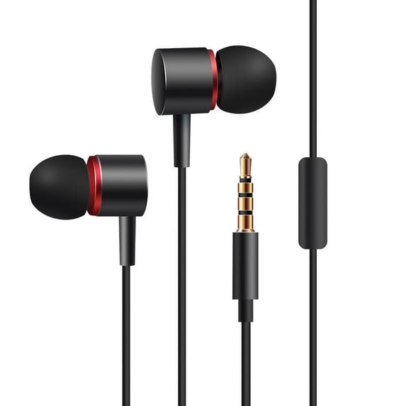 In-Ear Candy Earbuds - 3.5mm Wired Subwoofer Stereo Headphones, Bass Gaming Ear Buds with 1.1m Cable for Phone PC