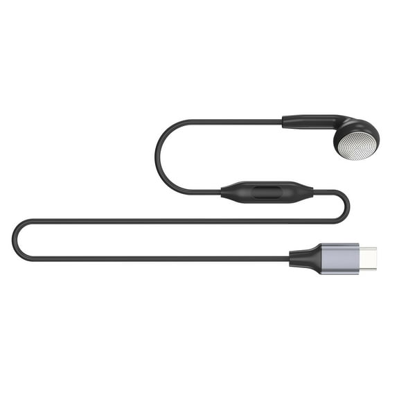 In Ear Headphone Single Side Earbud With Integrated Microphone Cable, Compatible for Most Device HandsFree Communication