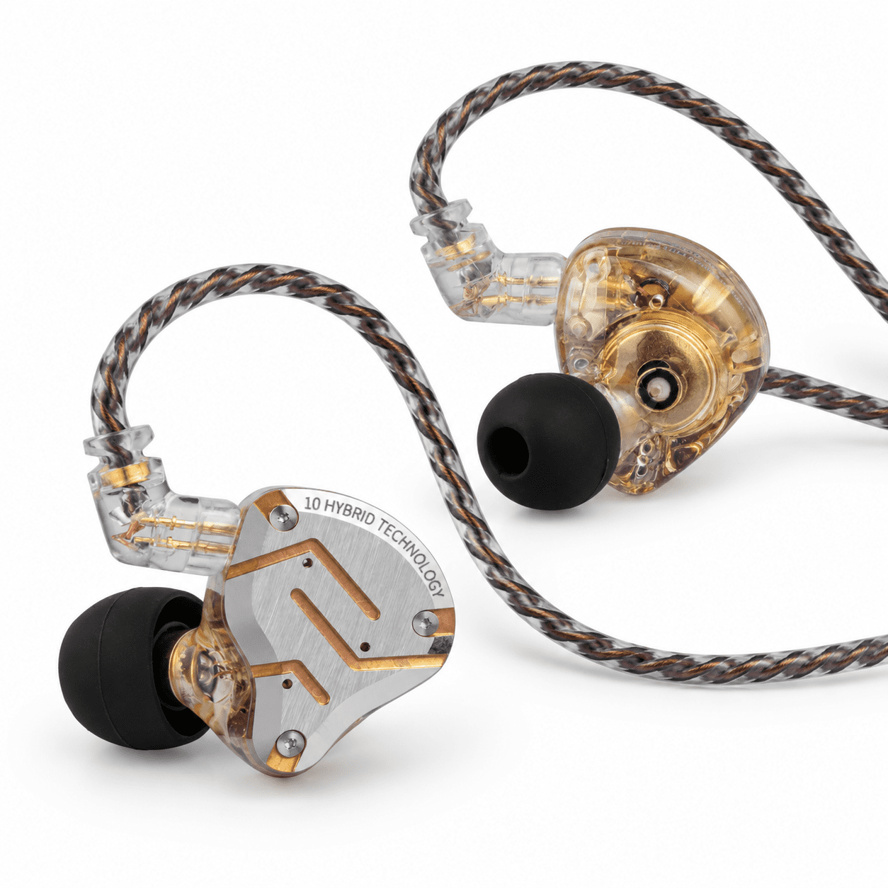 In Ear Monitor Wired Earbuds 4BA+1DD Hybrid Driver Glare Yellow Without ...