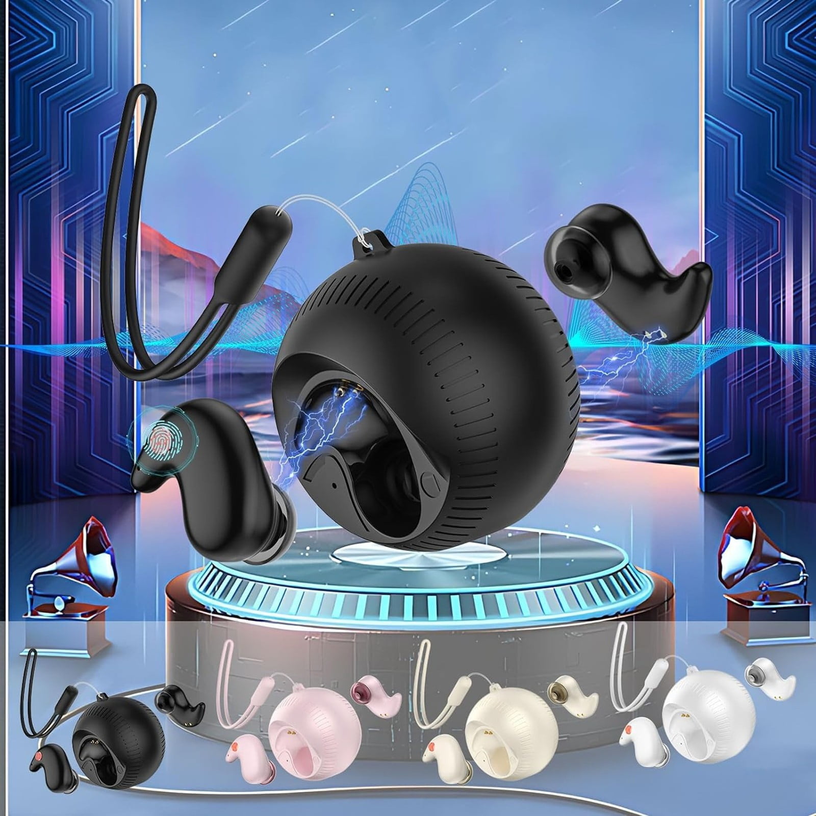 In Ear Sleeping Small Coconut Headset Super Long Battery Life Ear