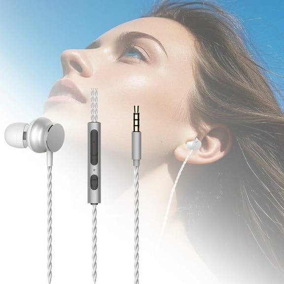 In-Ear Wired Headphones with Noise Isolation for Superior Audio and Secure Ergonomic Fit