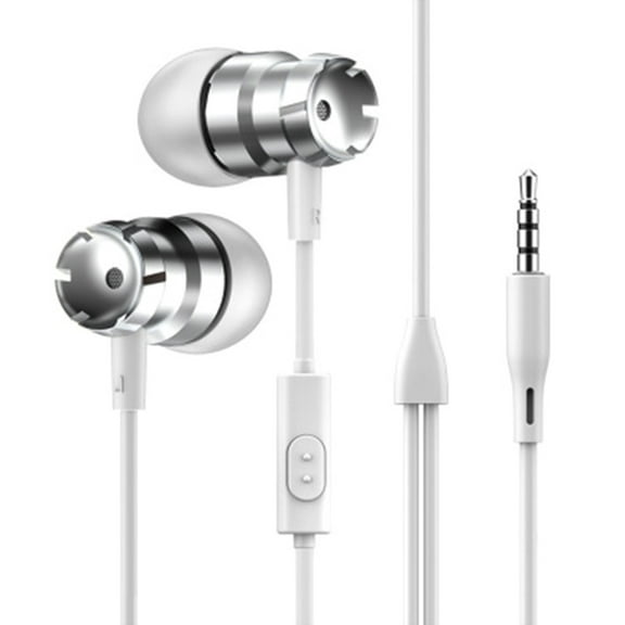In Ear Wired Headset with Microphone 35mm Jack Compatible for Android Smartphones Laptops MP3 Players and Gaming Devices