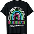 thumbnail image 1 of In February We Wear Zebra Rainbow for Rare Disease Awareness T-Shirt, 1 of 4