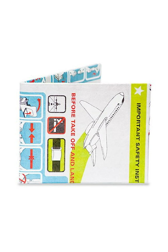 In Flight Pilot Aircraft Travel Instructions Mighty Billfold Wallet