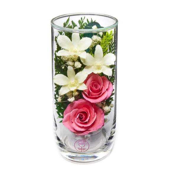 In Flores Veritas: Ethereal Elegance Arrangement - Lasts up to 5 Years - Elegant Gift for Any Occasion