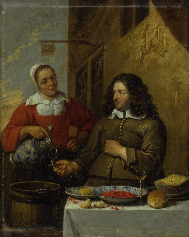 In Front Of The Inn Canvas Art - (24 x 36)