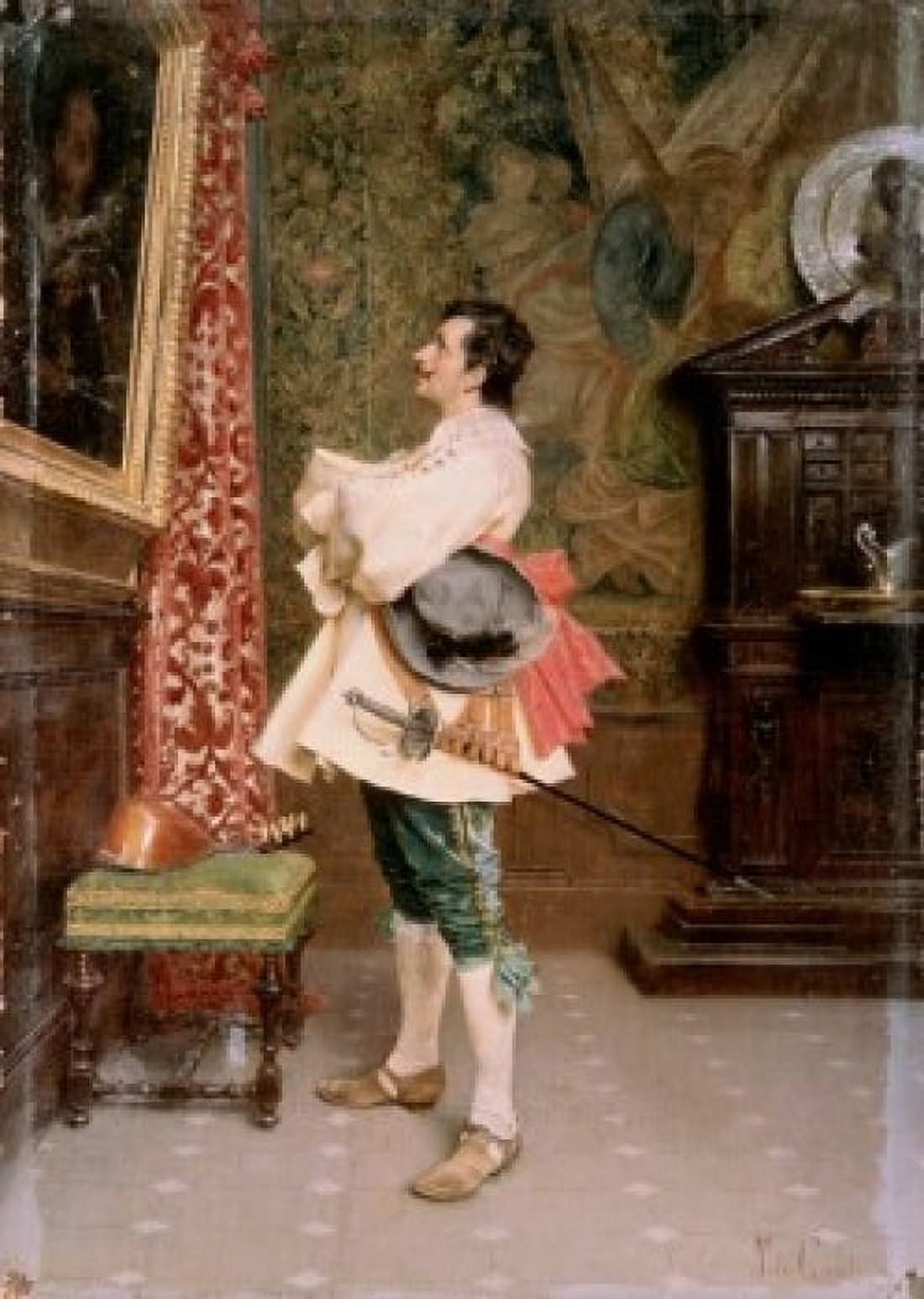 In Front Of The Portrait Tito Conti (1842-1924 Italian) Oil On Canvas Pushkin Museum of Fine Arts Moscow Russia Canvas Art - Tito Conti (24 x 36)