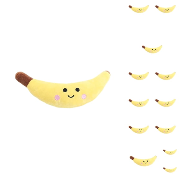 In Fruit And Vegetable Shapes Squeaky Chew With PP Filling For Interactive Play And Teeth Cleaning