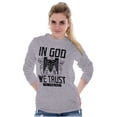 thumbnail image 1 of In God We Trust Christian Patriotic Long Sleeve TShirt Men Women Brisco Brands S, 1 of 6