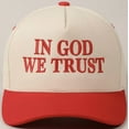 thumbnail image 1 of In God We Trust Embroidered Two-Tone Canvas Trucker Hat, In God We Trust Cap, Headwear, In God We Trust Hat, 1 of 3