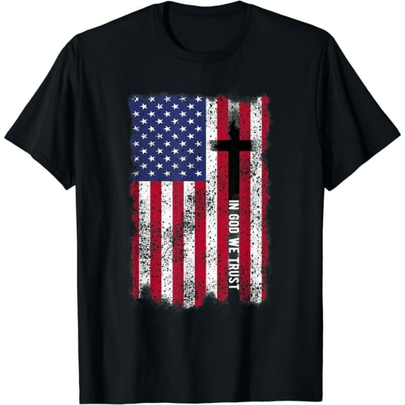 In God We Trust Shirt Patriotic Christian Religious Shirt T-Shirt