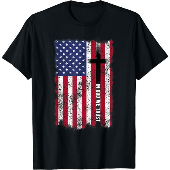 In God We Trust Shirt Patriotic Christian Religious Shirt T-Shirt
