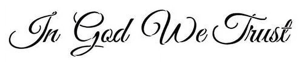 In God We Trust Stencil by StudioR12 Patriotic Faith Word Art - Small ...