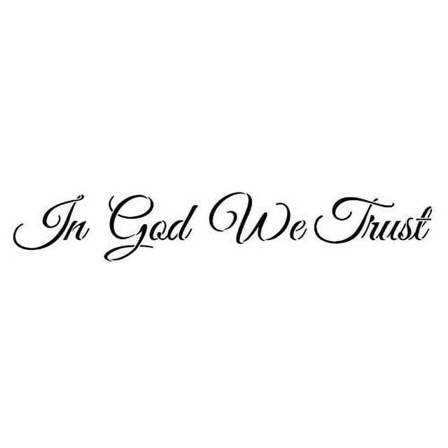 In God We Trust Stencil by StudioR12 Patriotic Faith Word Art - Small ...