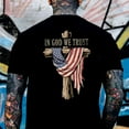 thumbnail image 1 of "In God We Trust" T-Shirt – Patriotic American Flag Draped Cross Graphic Tee, 1 of 6