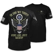 In God We Trust T-Shirt Patriotic Tribute Tee | American Pride Veteran Support Shirt | 100% Cotton Military Apparel