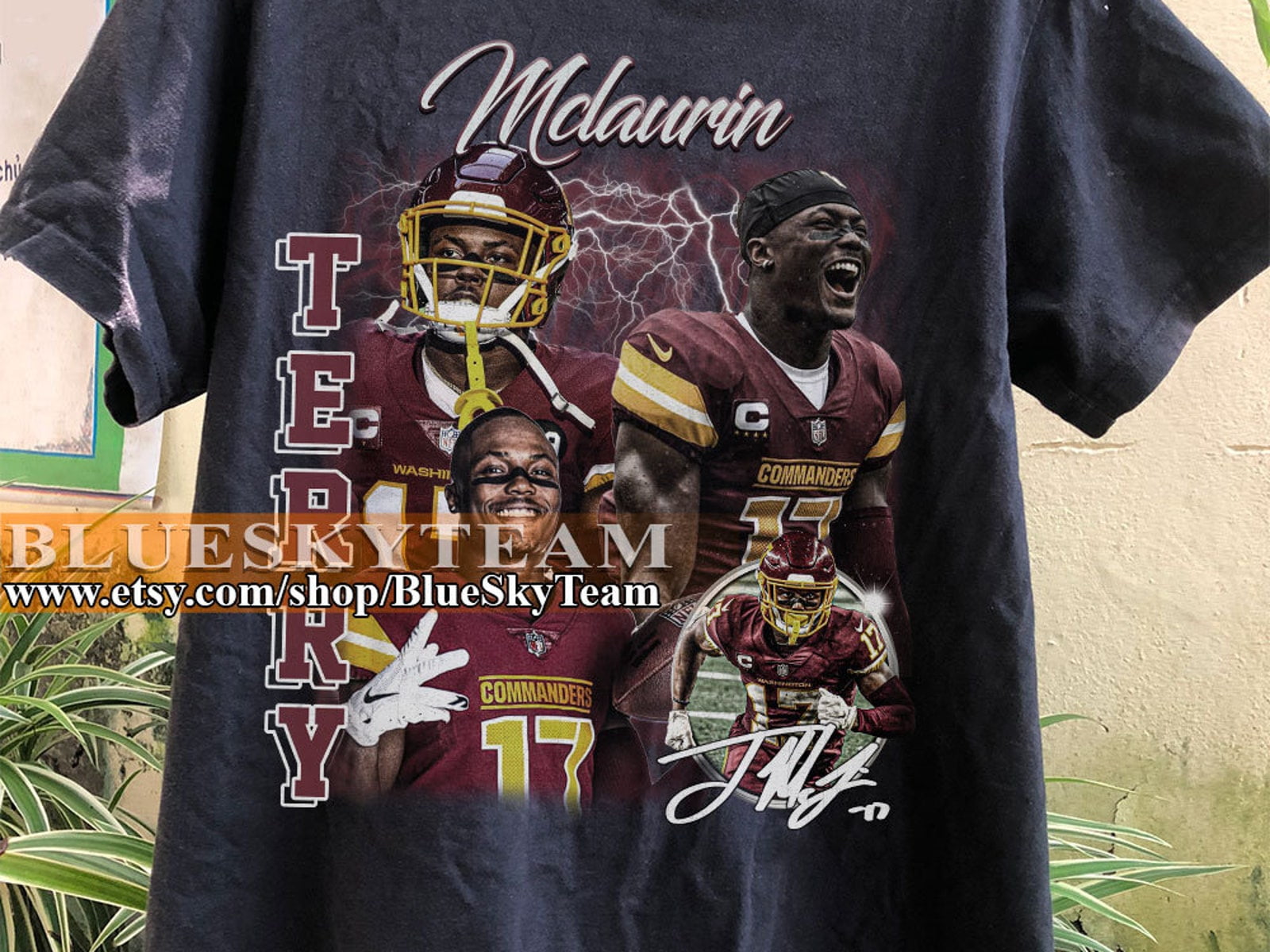 Vintage Graphic Style Terry Mclaurin TShirt, Terry Mclaurin shirt
