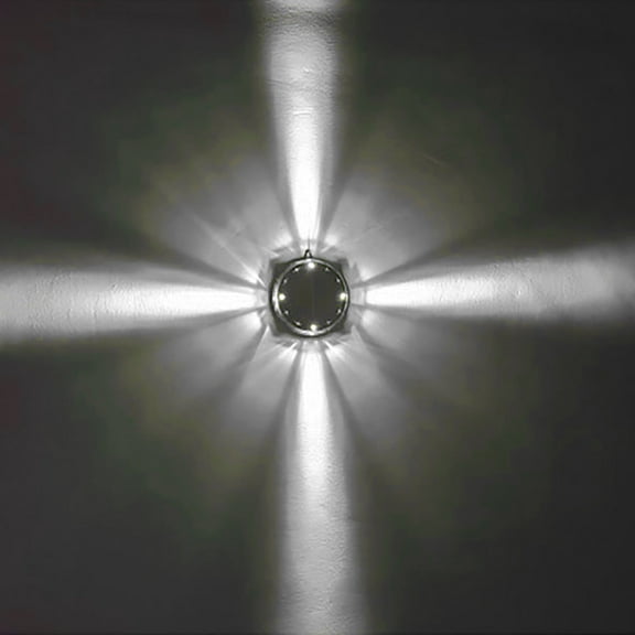 In Ground Solar Spotlight Flush Mount Pathway Light Warm White LED Auto Dusk to Dawn