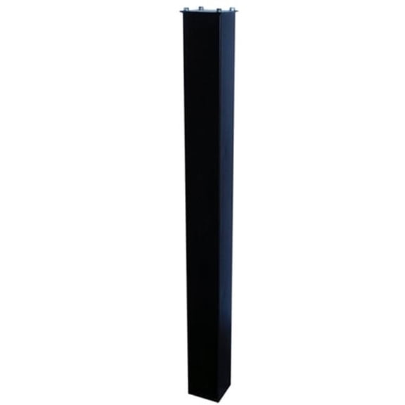 In-Ground Steel Mailbox Post - Black - 43 in. - Heavy-Duty Design