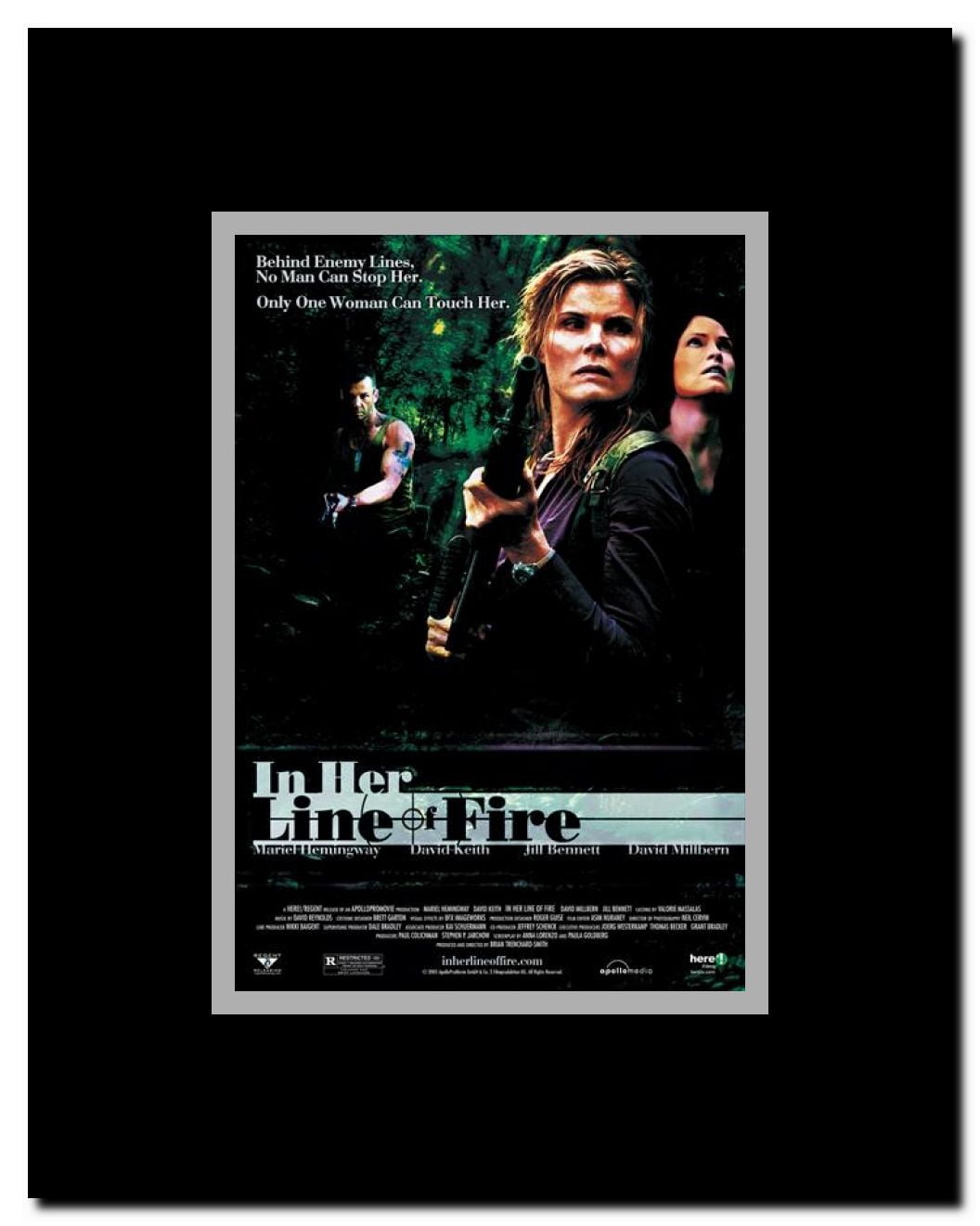 In Her Line of Fire Framed Movie Poster