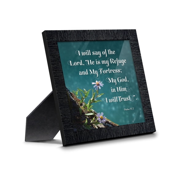 In Him I Trust, Gifts with Scripture, Christian Picture Frame, Psalms 91:2, 8623CH