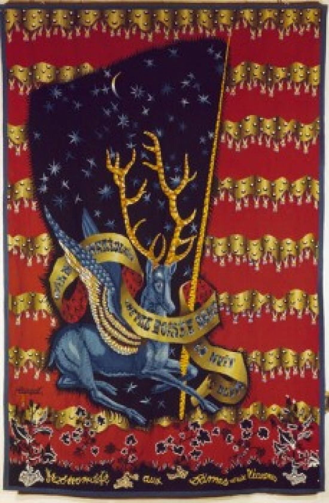In Honor of Ladies & Unicorns tapestry Canvas Art - (18 x 24)