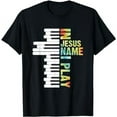 thumbnail image 1 of In Jesus Name I Play Piano Christian Music Vintage T-Shirt, 1 of 5