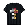 thumbnail image 1 of In Jesus Name I Play Piano Christians T-Shirt, 1 of 5