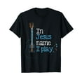 thumbnail image 1 of In Jesus Name i Play Guitar Christian Vintage Guitar Player T-Shirt, 1 of 5
