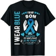thumbnail image 1 of In July I Wear Blue For My Son Juvenile Arthritis Ribbon Kid T-Shirt, 1 of 4