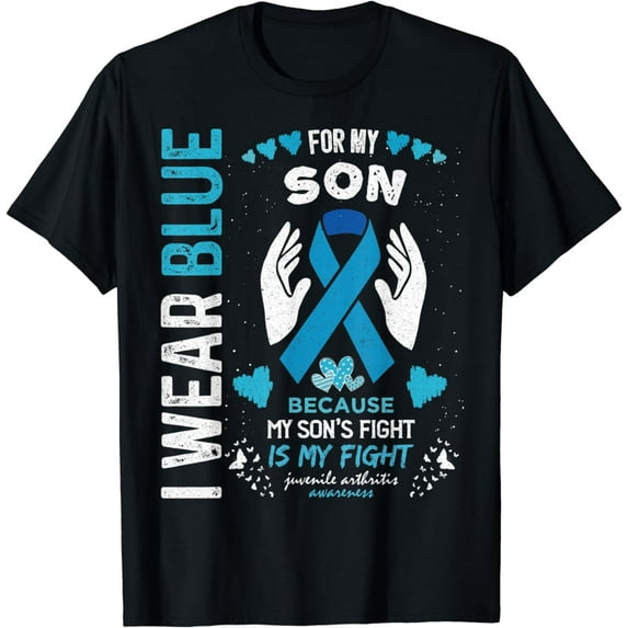 In July I Wear Blue For My Son Juvenile Arthritis Ribbon Kid T-Shirt