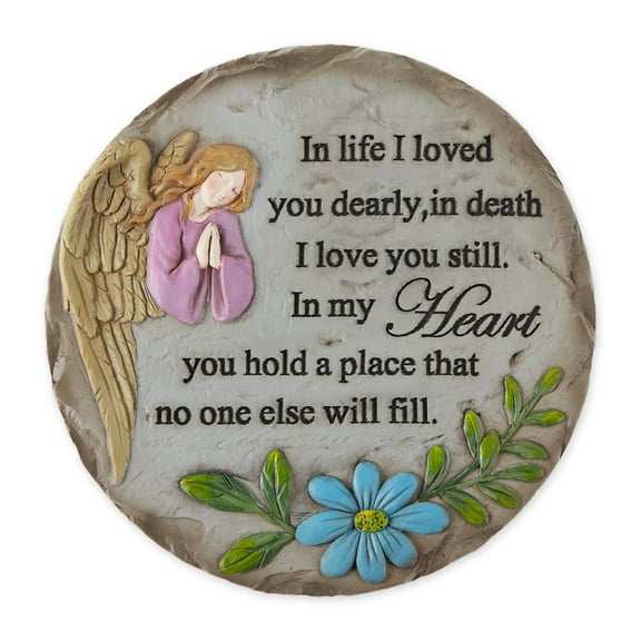 In Life I Loved You Dearly In Death I Love You Still Multi-Color Stepping Stone